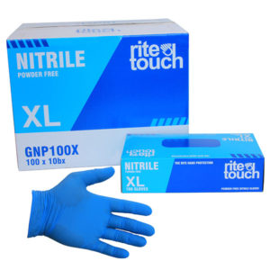 PF Nitrile Gloves- X-Large (Blue) GNP100X