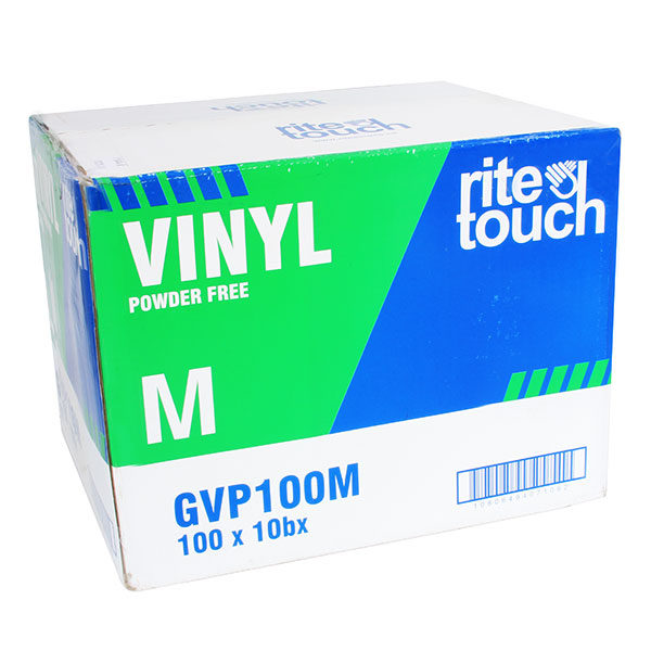 ritetouch PF Vinyl Gloves- Medium